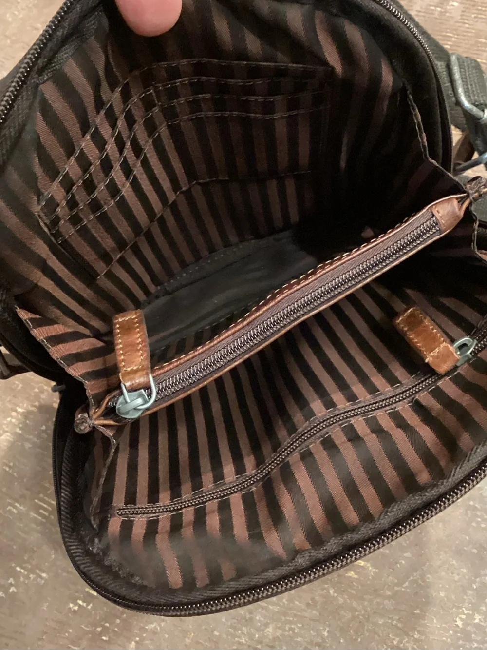 Jack Georges Voyager Small Backpack #7835 Brown Buffalo Leather Mini Bag